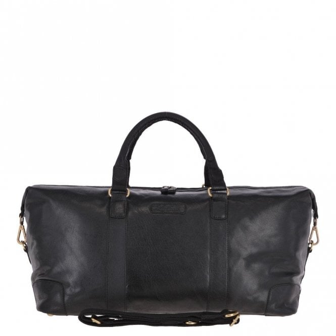 Ashwood Large Leather Vintage Holdall Black : G-36
