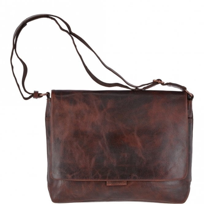 Ashwood Large Leather Vintage Messenger Bag Tan : Robin