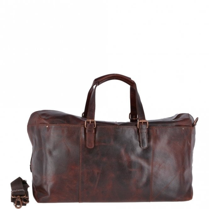 Ashwood Large Leather Weekend Vintage Travel Bag Vintage Tan : Oliver