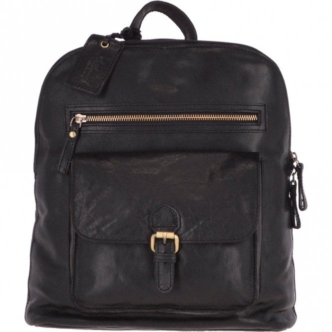 Ashwood Large Vintage Leather Backpack Black – G28