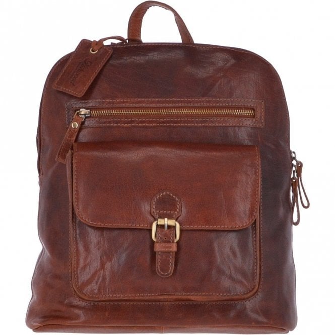 Ashwood Large Vintage Leather Backpack Honey – G28