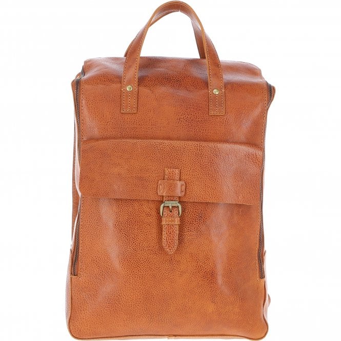 Ashwood Large Waxy Leather Backpack Tan: Tommy