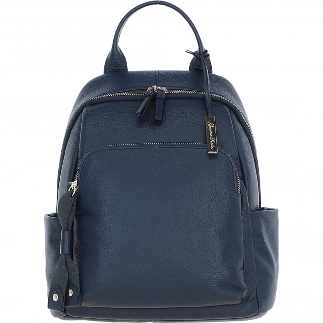 Ashwood Leather Backpack Navy: X-37