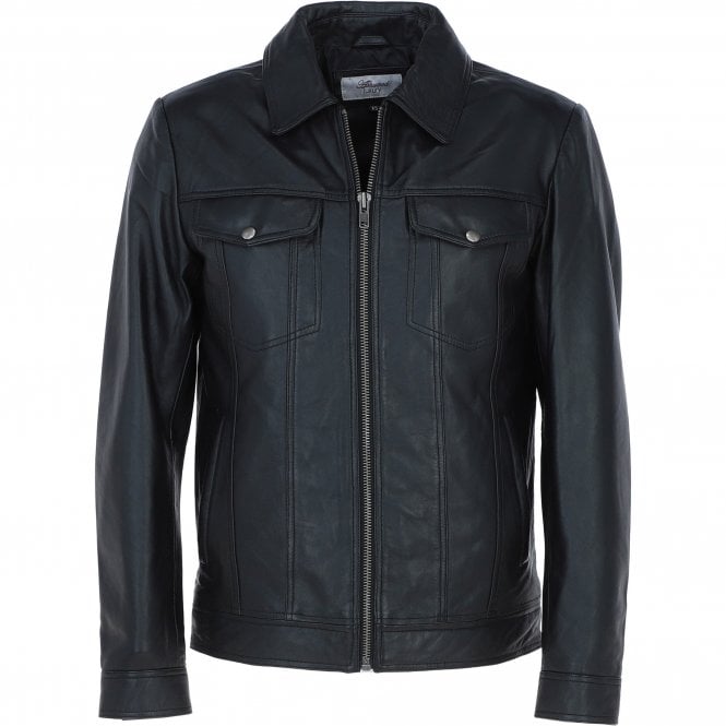 Ashwood Leather Bomber Jacket Black: 1896 | Becks