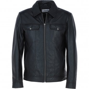 Ashwood Leather Bomber Jacket Black: 1896 | Becks