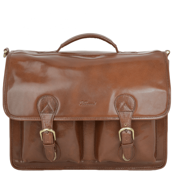 Ashwood Leather Briefcase 8190 Chestnut/vt : 8190