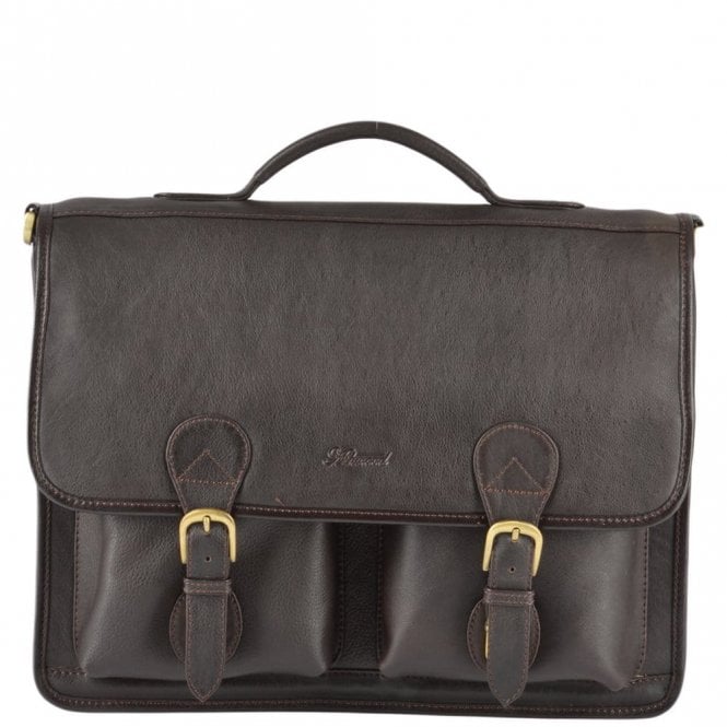 Ashwood Leather Briefcase Brown : 8190