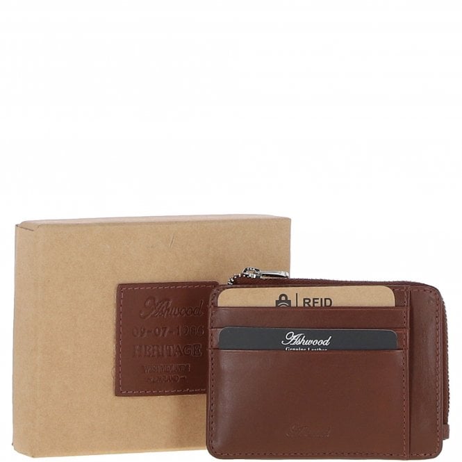 Ashwood Leather Card Holder Tan: 1275-VT