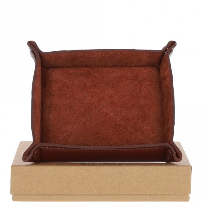 Ashwood Leather Coin Tray Chestnut: GS-1295