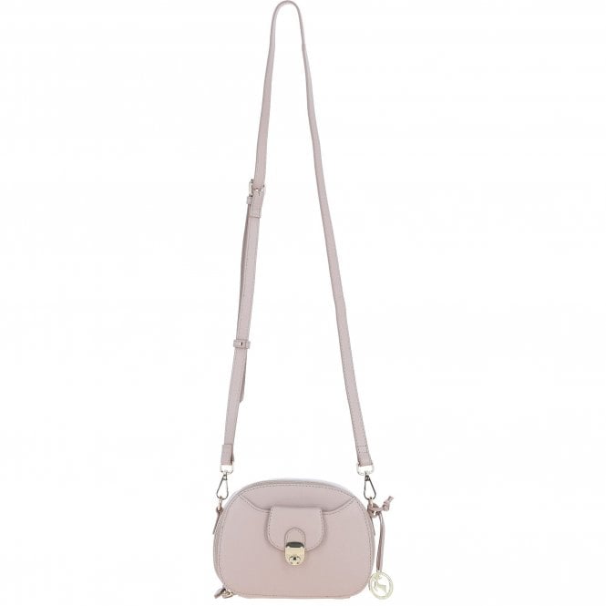 Ashwood Leather Compact Crossbody Bag with Adjustable Strap Beige: Y-53