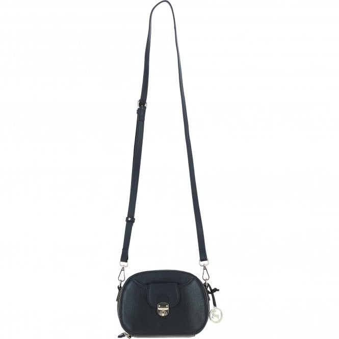 Ashwood Leather Compact Crossbody Bag with Adjustable Strap Black: Y-53