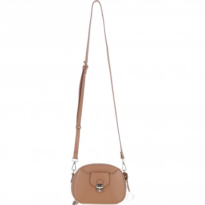 Ashwood Leather Compact Crossbody Bag with Adjustable Strap Butterscotch: Y-53