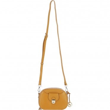 Ashwood Leather Compact Crossbody Bag with Adjustable Strap Mustard: Y-53