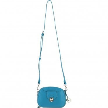 Ashwood Leather Compact Crossbody Bag with Adjustable Strap Turquoise: Y-53