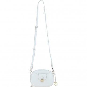 Ashwood Leather Compact Crossbody Bag with Adjustable Strap White: Y-53