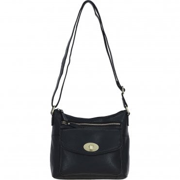 Ashwood Leather Crossbody Bag Black: M-86