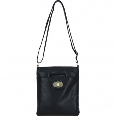 Ashwood Leather Crossbody Bag Black: M-87