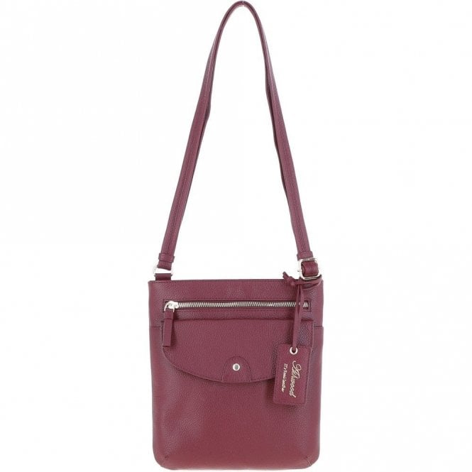 Ashwood Leather Crossbody Bag Bordeaux: CB-5