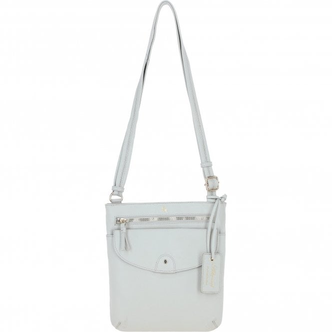 Ashwood Leather Crossbody Bag Ice Grey: CB-5