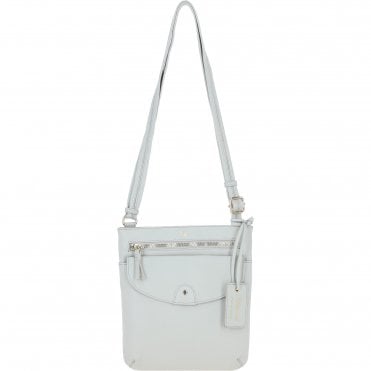 Ashwood Leather Crossbody Bag Ice Grey: CB-5