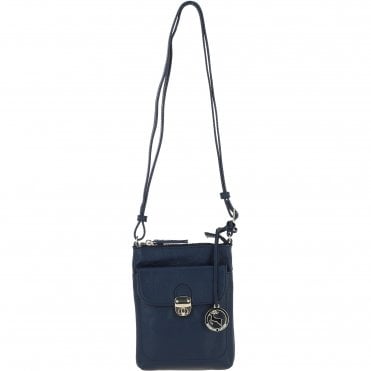 Ashwood Leather Crossbody Bag Navy: Y-51
