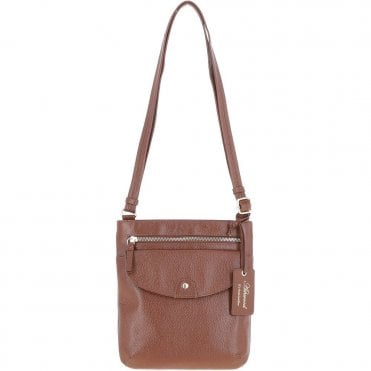 Ashwood Leather Crossbody Bag Tan: CB-5