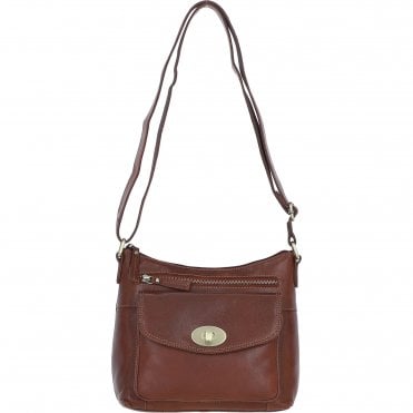 Ashwood Leather Crossbody Bag Tan: M-86
