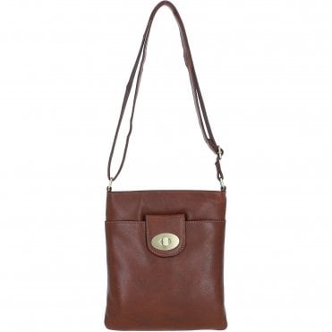 Ashwood Leather Crossbody Bag Tan: M-87