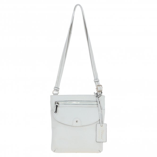 Ashwood Leather Crossbody Bag White: CB-5