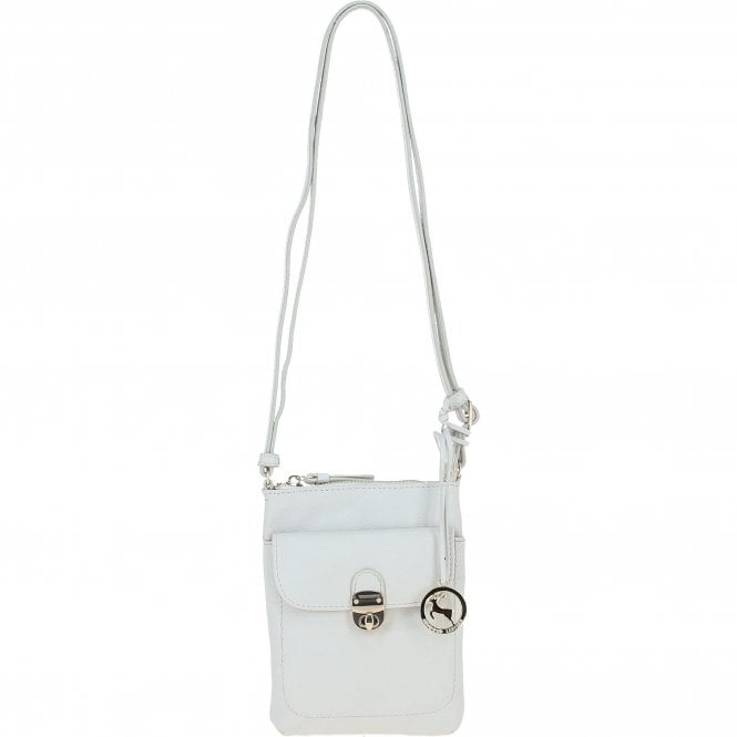 Ashwood Leather Crossbody Bag White: Y-51