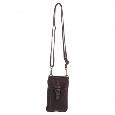 Ashwood Leather Crossbody Smart Phone Bag Brandy: D-99