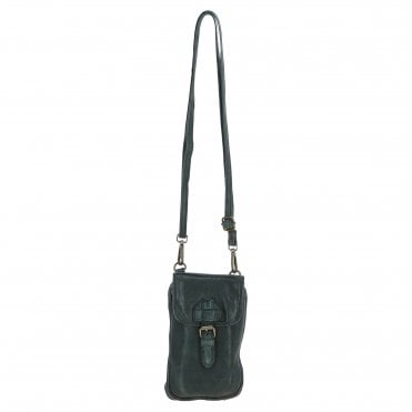 Ashwood Leather Crossbody Smart Phone Bag Green: D-99