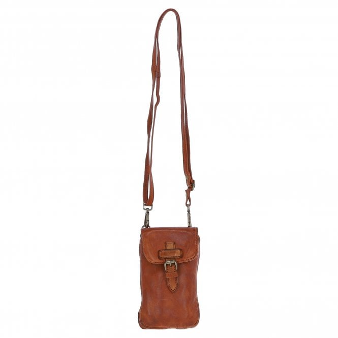 Ashwood Leather Crossbody Smart Phone Bag Tan: D-99
