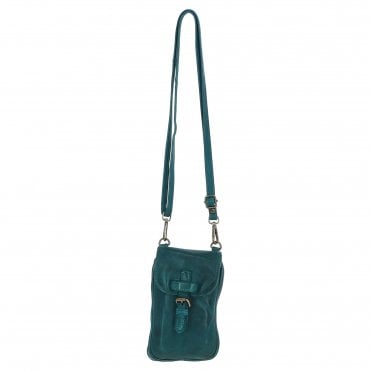 Ashwood Leather Crossbody Smart Phone Bag Teal: D-99