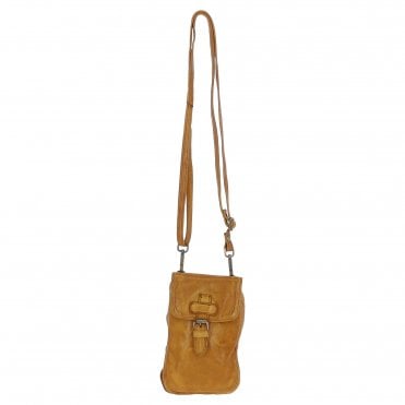 Ashwood Leather Crossbody Smart Phone Bag Yellow: D-99