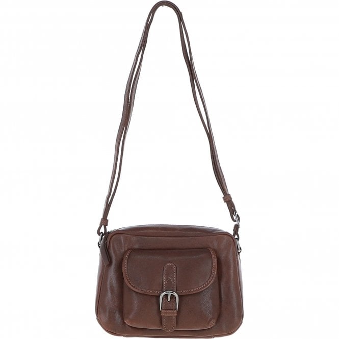 Ashwood Leather Elegant Women's Buckle Shoulder Bag Chestnut: S-32