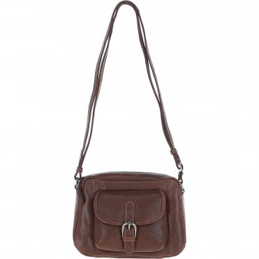 Ashwood Leather Elegant Women's Buckle Shoulder Bag Chestnut: S-32