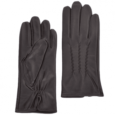 Leather Gloves Plum : 401