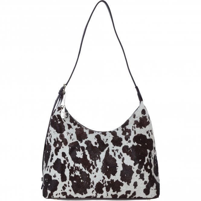 Ashwood Leather Hair-on-Hide Shoulder Bag with Adjustable Strap Brown: H-53