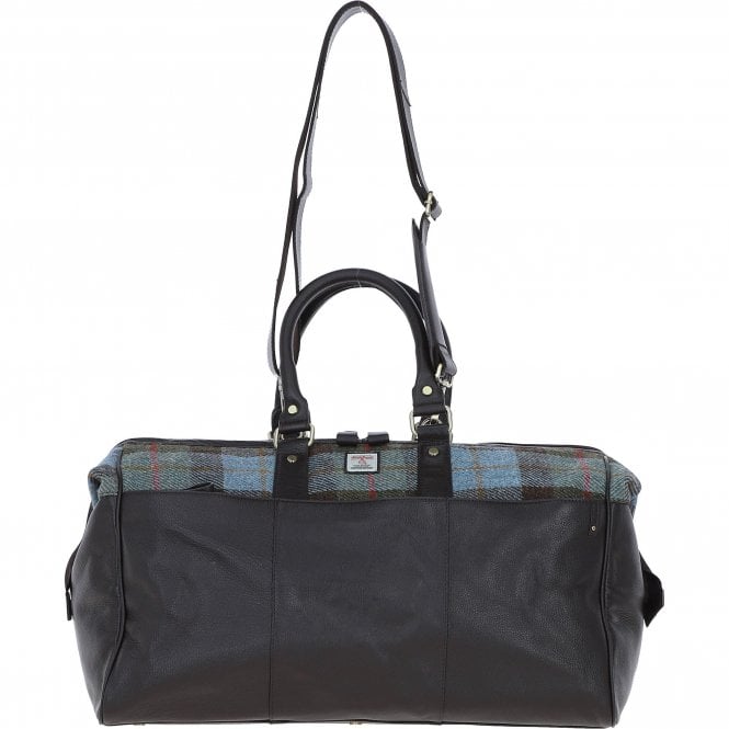 Ashwood Leather & Harris Tweed® Cloth Doctor Holdall Brown/Mcload: TW-42-01-BM
