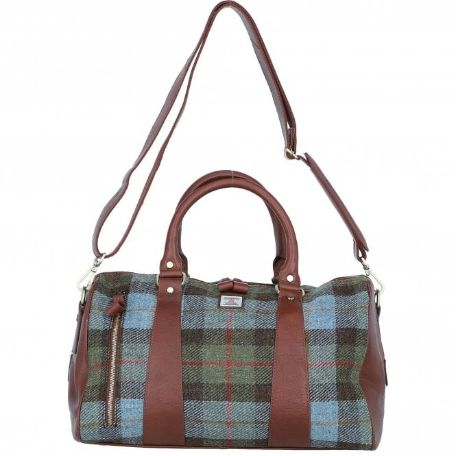 Ashwood Leather & Harris Tweed® Cloth Doctor Holdall Tan/Mcload: TW-46-02-TM