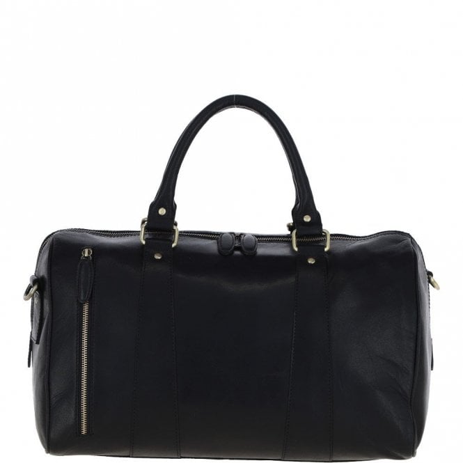 Ashwood Leather Holdall – Black: T-76