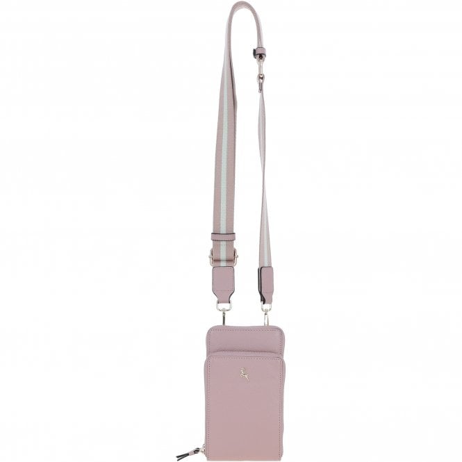 Ashwood Leather Luxury Crossbody Phone Bag Design-X Wood Rose: X-31