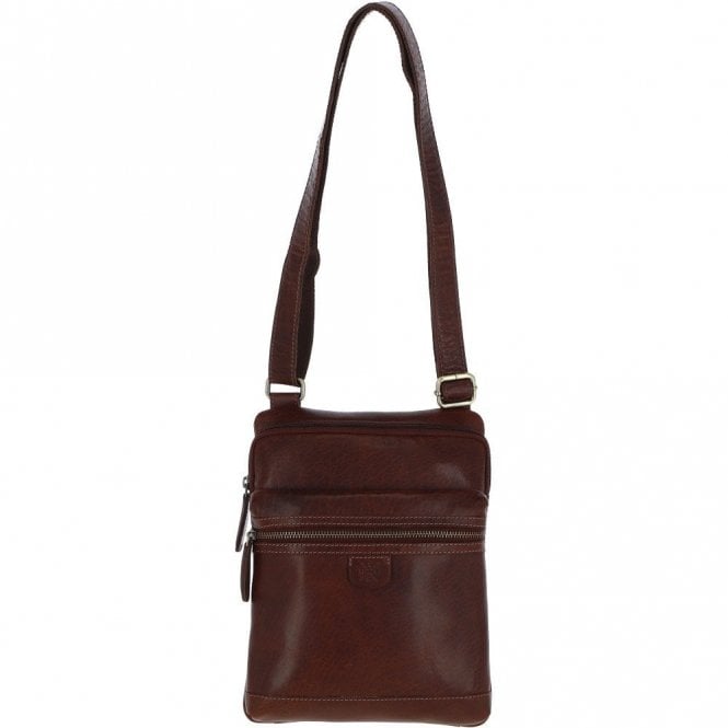 Ashwood Leather Medium Flight Bag Chestnut Tan: T-71