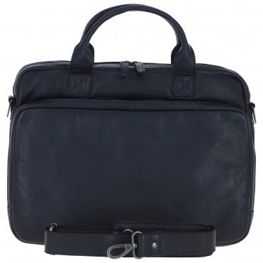 Ashwood Leather Men’s Messenger Laptop Bag Black: S-63