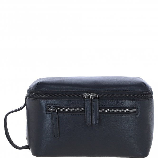 Ashwood Leather Men's Classic Washbag Black: S-66