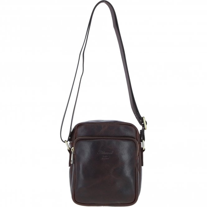 Ashwood Leather Men's Cross Body Bag Brown: PL-43
