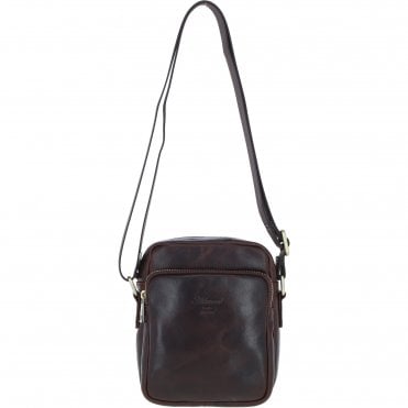 Ashwood Leather Men's Cross Body Bag Brown: PL-43