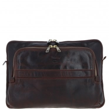 Ashwood Leather Mens Laptop Sleeves Bag Brown: PL-42