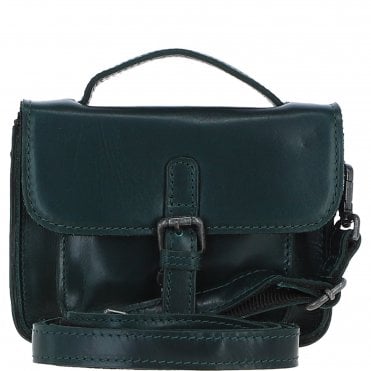 Ashwood Leather Mini Crossbody Satchel Bag Green: P-61